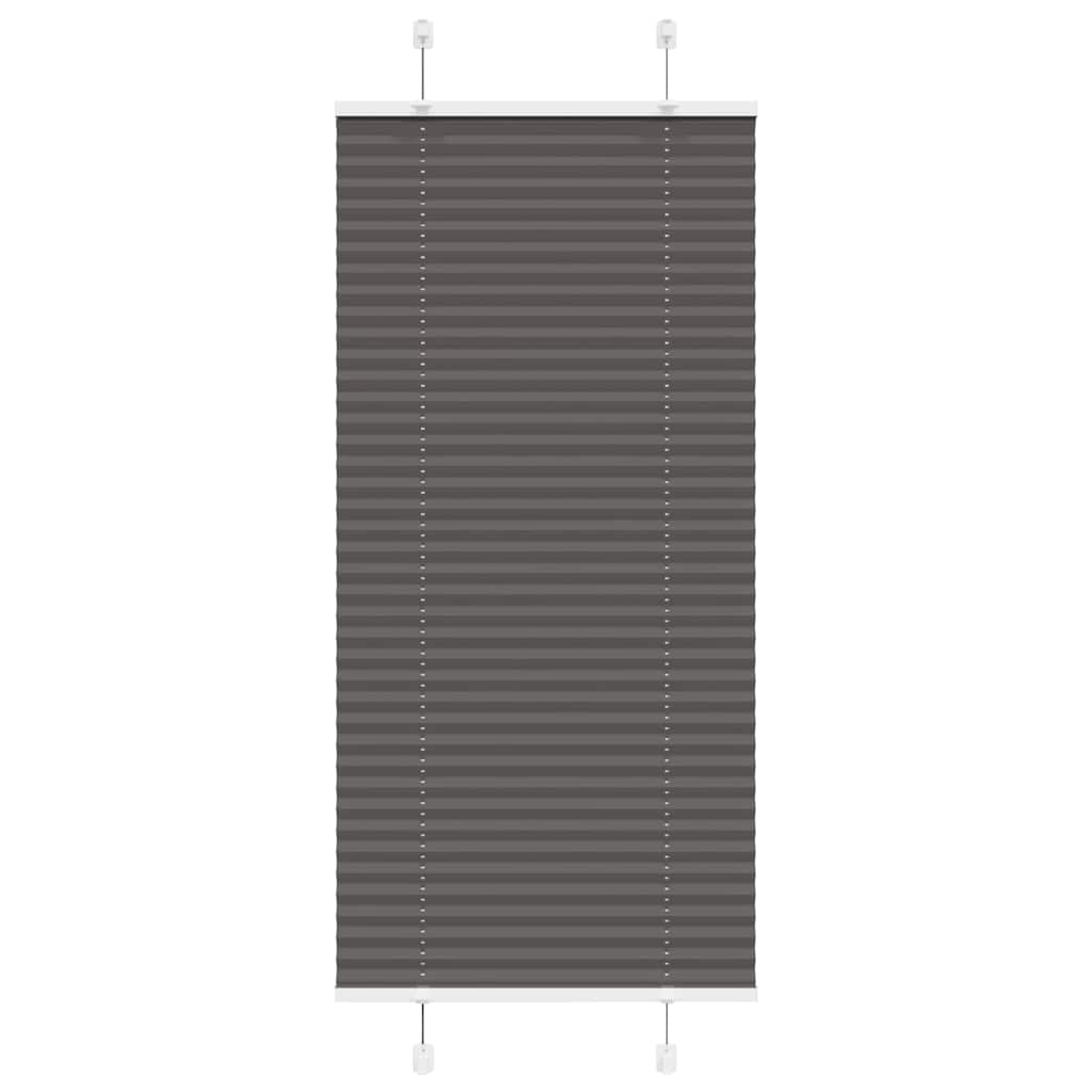 Plisirana roleta crna 60x100 cm širina tkanine 59,4 cm