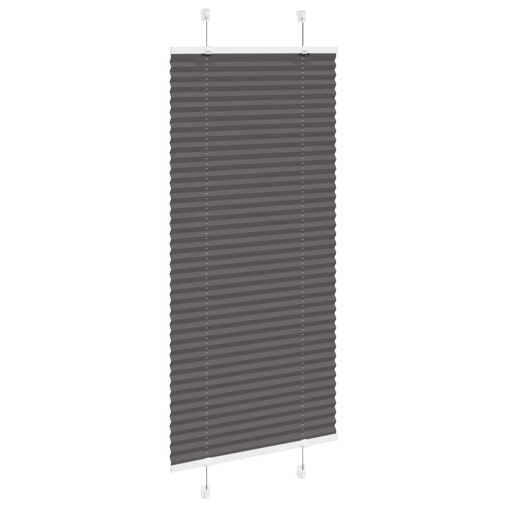 Plisirana roleta crna 60x100 cm širina tkanine 59,4 cm