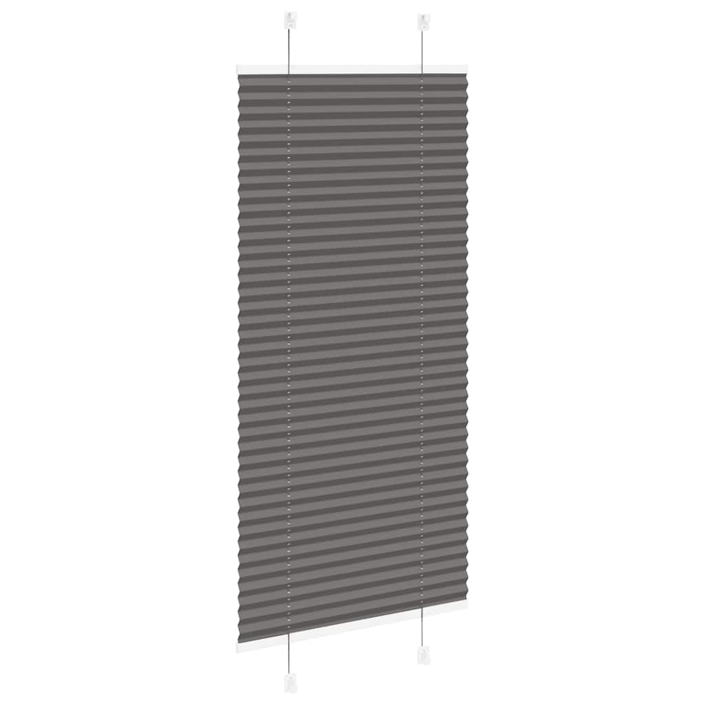 Plisirana roleta crna 60x100 cm širina tkanine 59,4 cm