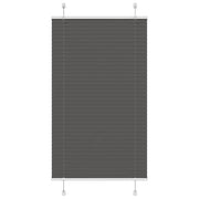 Plisirana roleta crna 70x100 cm širina tkanine 69,4 cm