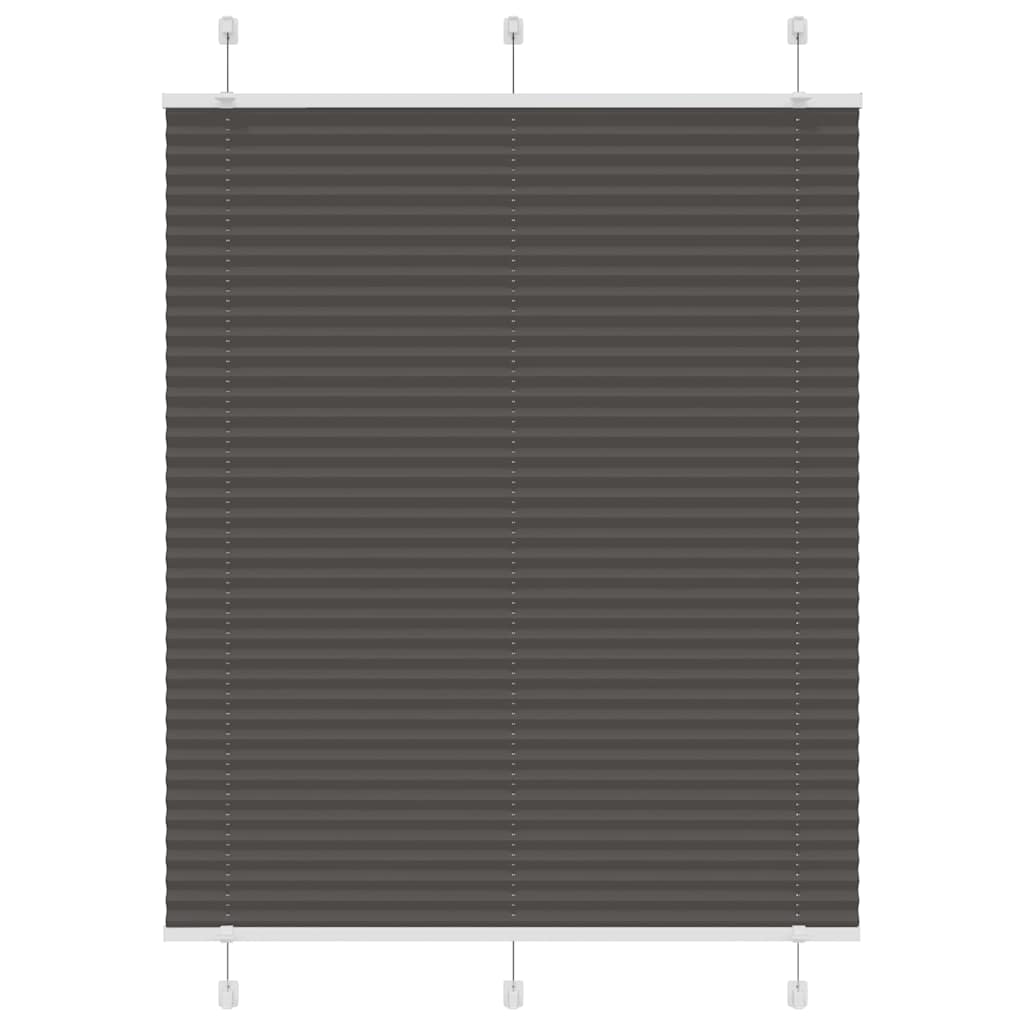 Plisirana roleta crna 105x100 cm širina tkanine 104,4 cm