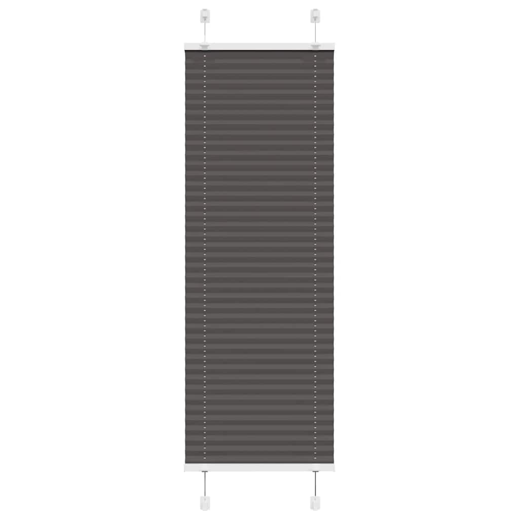 Plisirana roleta crna 40x150 cm širina tkanine 39,4 cm