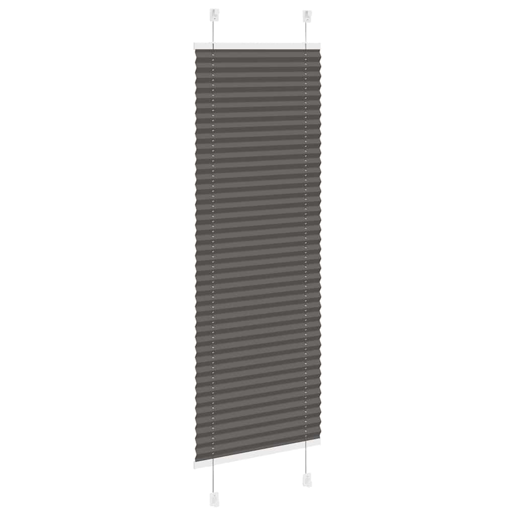 Plisirana roleta crna 40x150 cm širina tkanine 39,4 cm