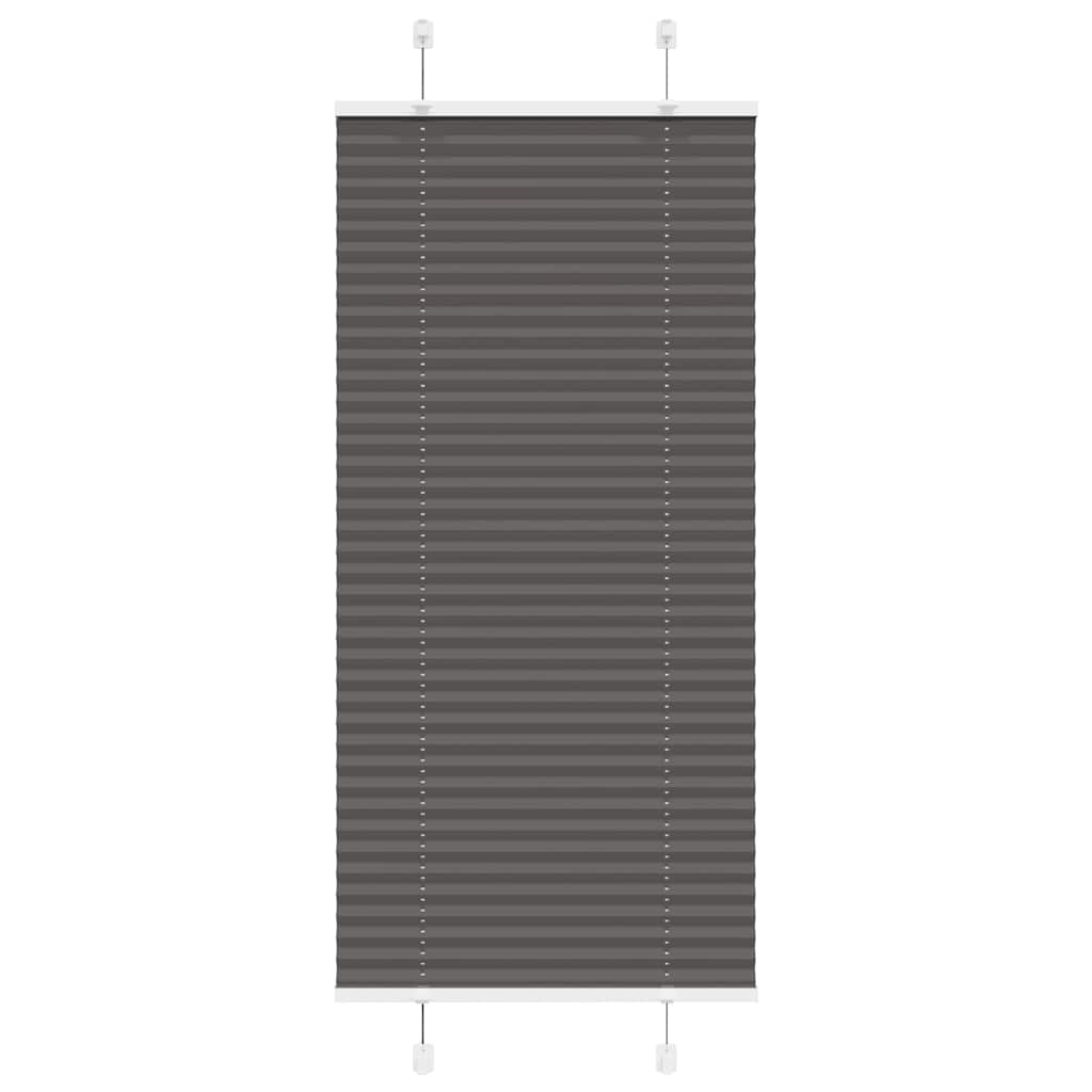 Plisirana roleta crna 55x150 cm širina tkanine 54,4 cm