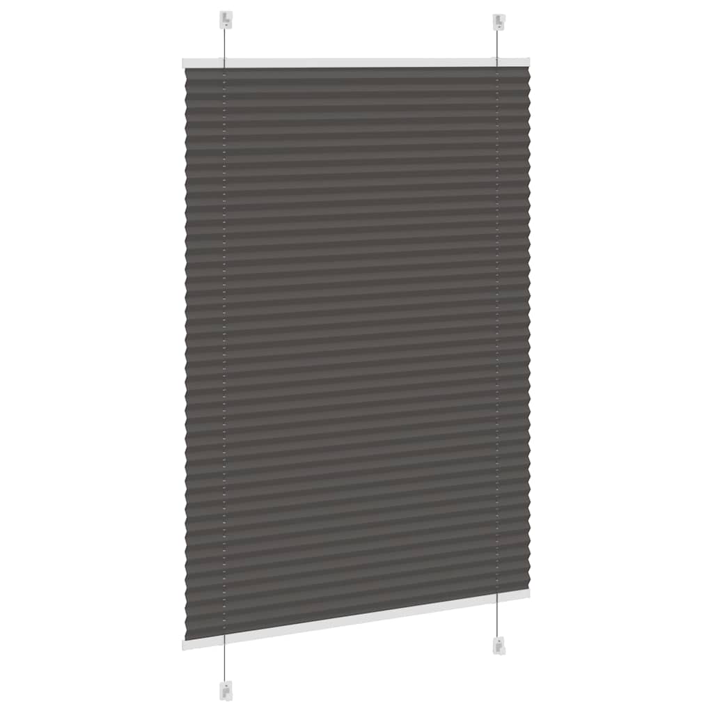 Plisirana roleta crna 95x150 cm širina tkanine 94,4 cm