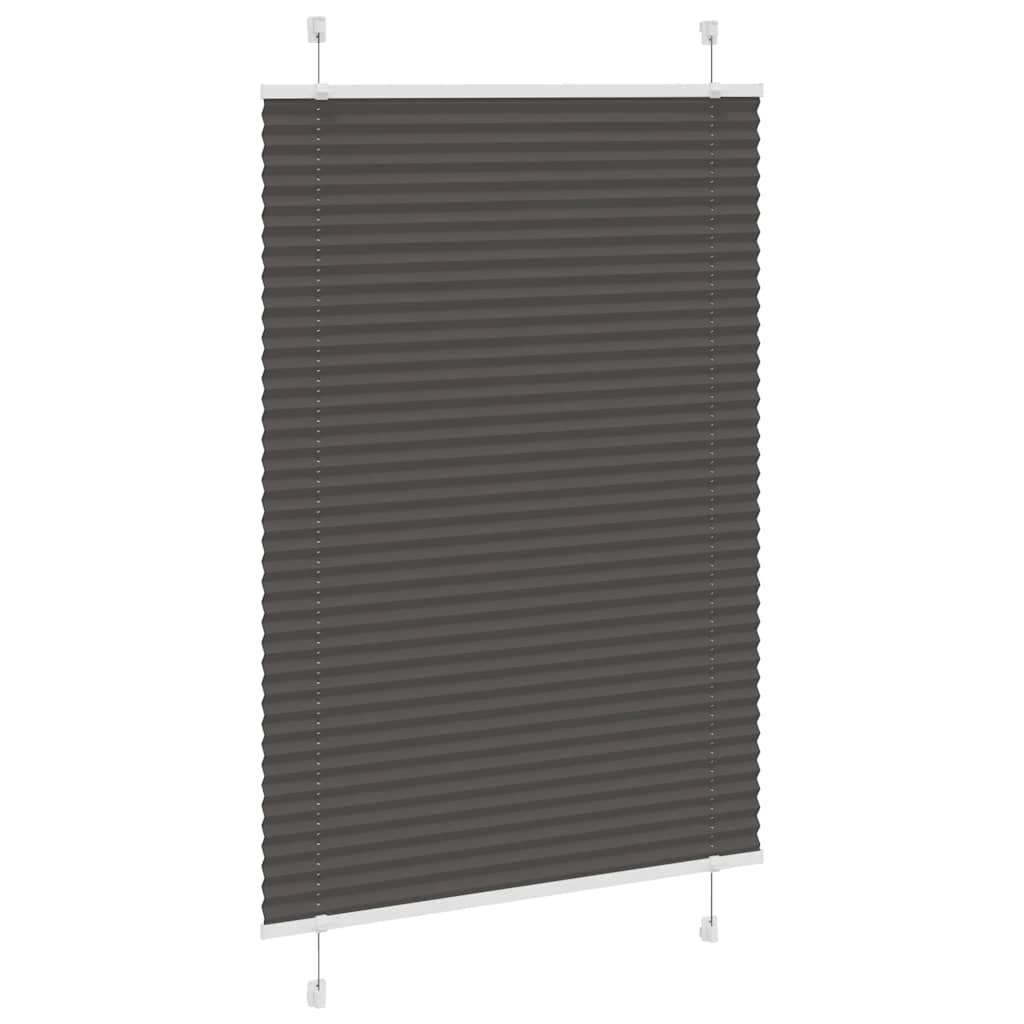 Plisirana roleta crna 100x150 cm širina tkanine 99,4 cm