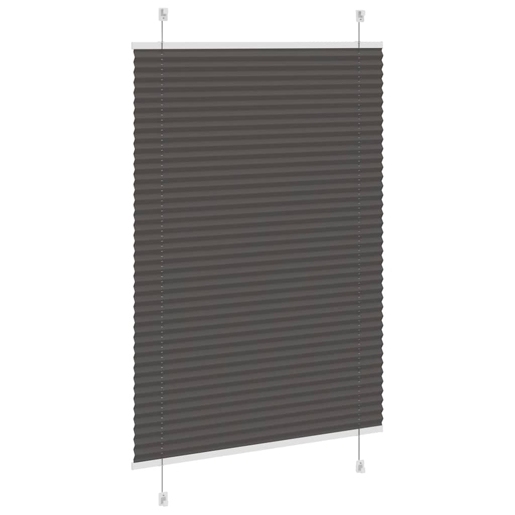 Plisirana roleta crna 100x150 cm širina tkanine 99,4 cm