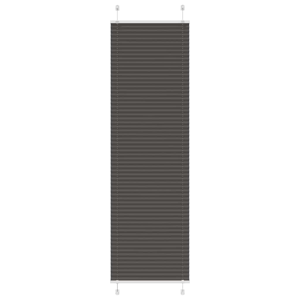 Plisirana roleta crna 60x200 cm širina tkanine 59,4 cm