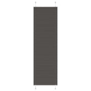 Plisirana roleta crna 60x200 cm širina tkanine 59,4 cm