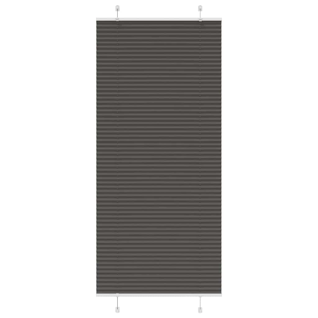 Plisirana roleta crna 100x200 cm širina tkanine 99,4 cm
