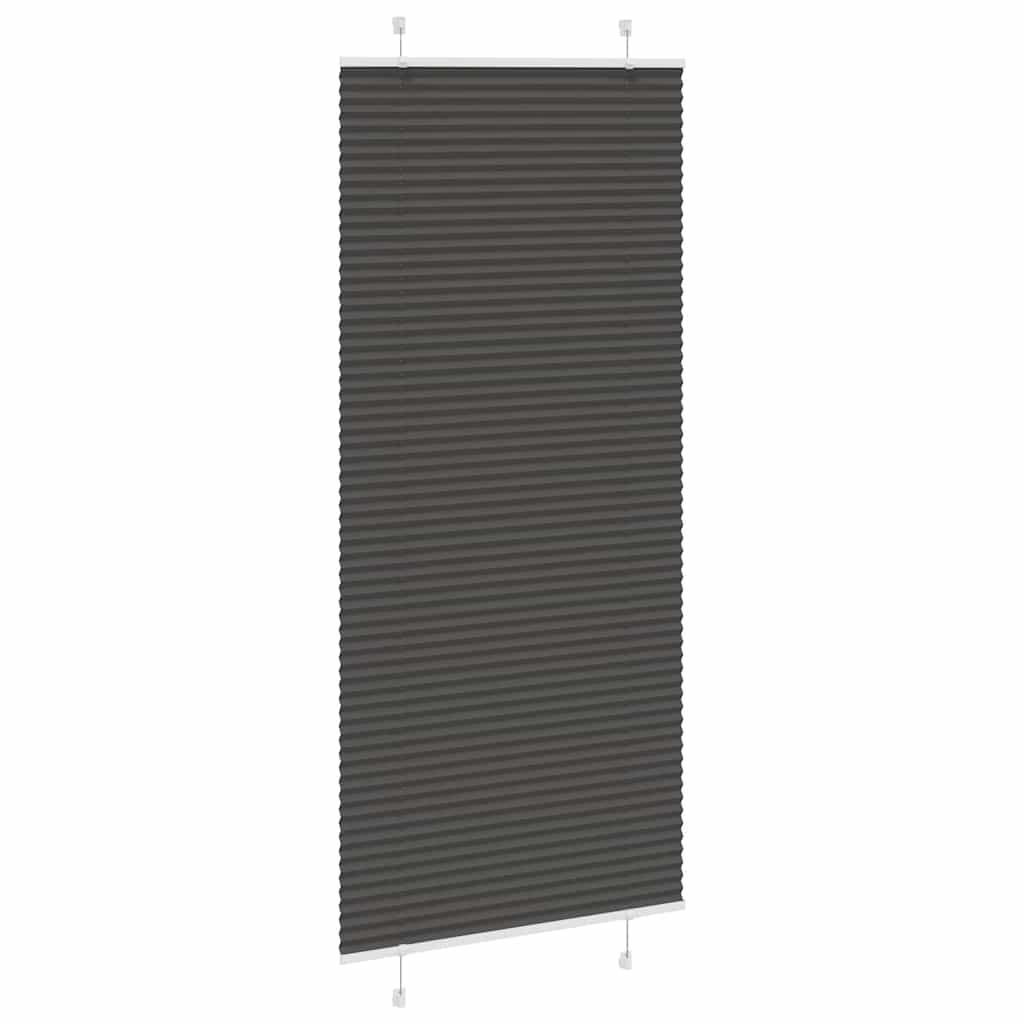 Plisirana roleta crna 100x200 cm širina tkanine 99,4 cm