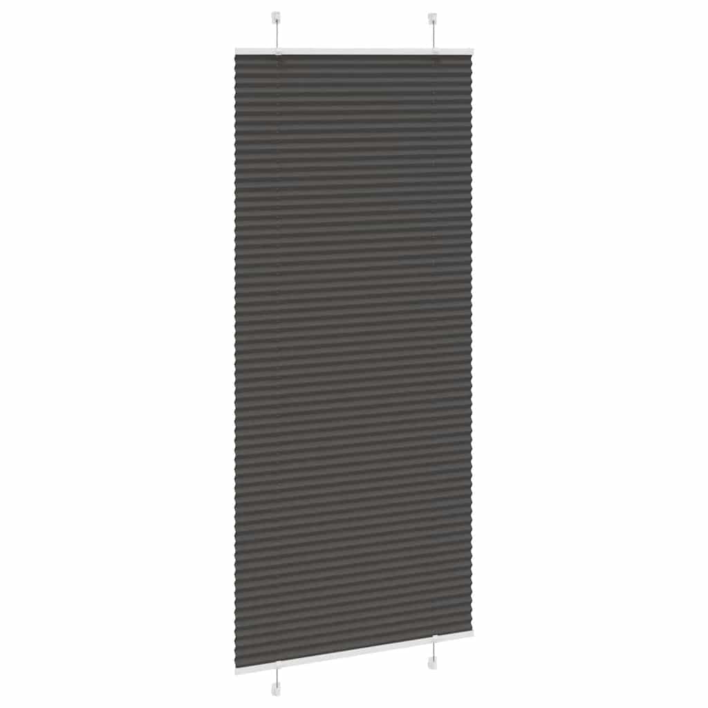 Plisirana roleta crna 100x200 cm širina tkanine 99,4 cm
