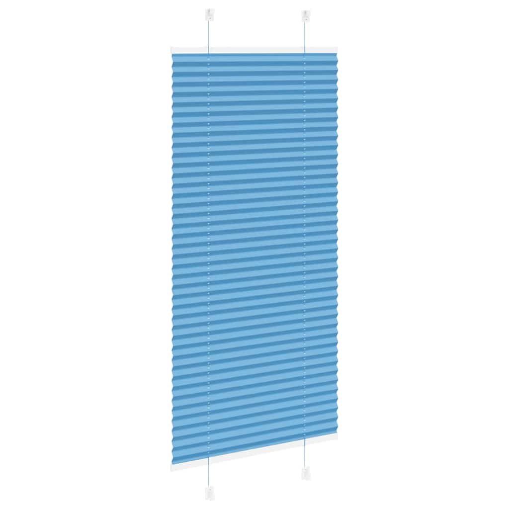 Plisirana zavjesa Plava 65x100 cm Širina tkanine 64,4 cm Poliester