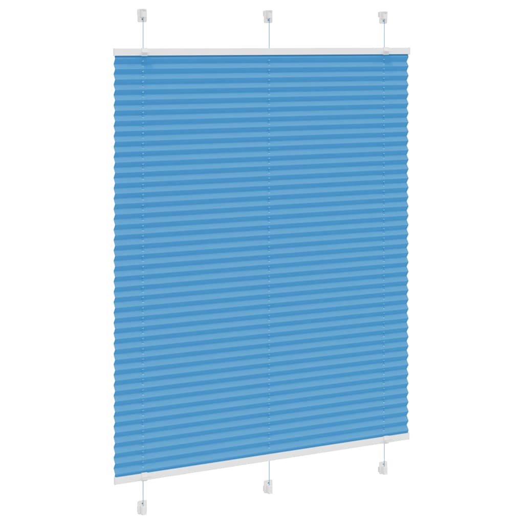 Plisirana zavjesa Plava 105x100 cm Širina tkanine 104,4 cm Poliester