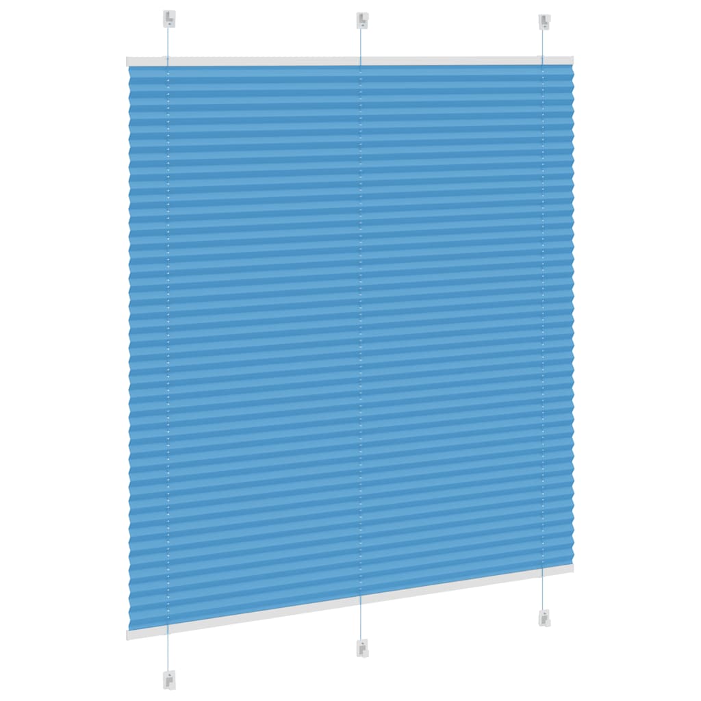 Plisirana zavjesa Plava 120x100 cm Širina tkanine 119,4 cm Poliester