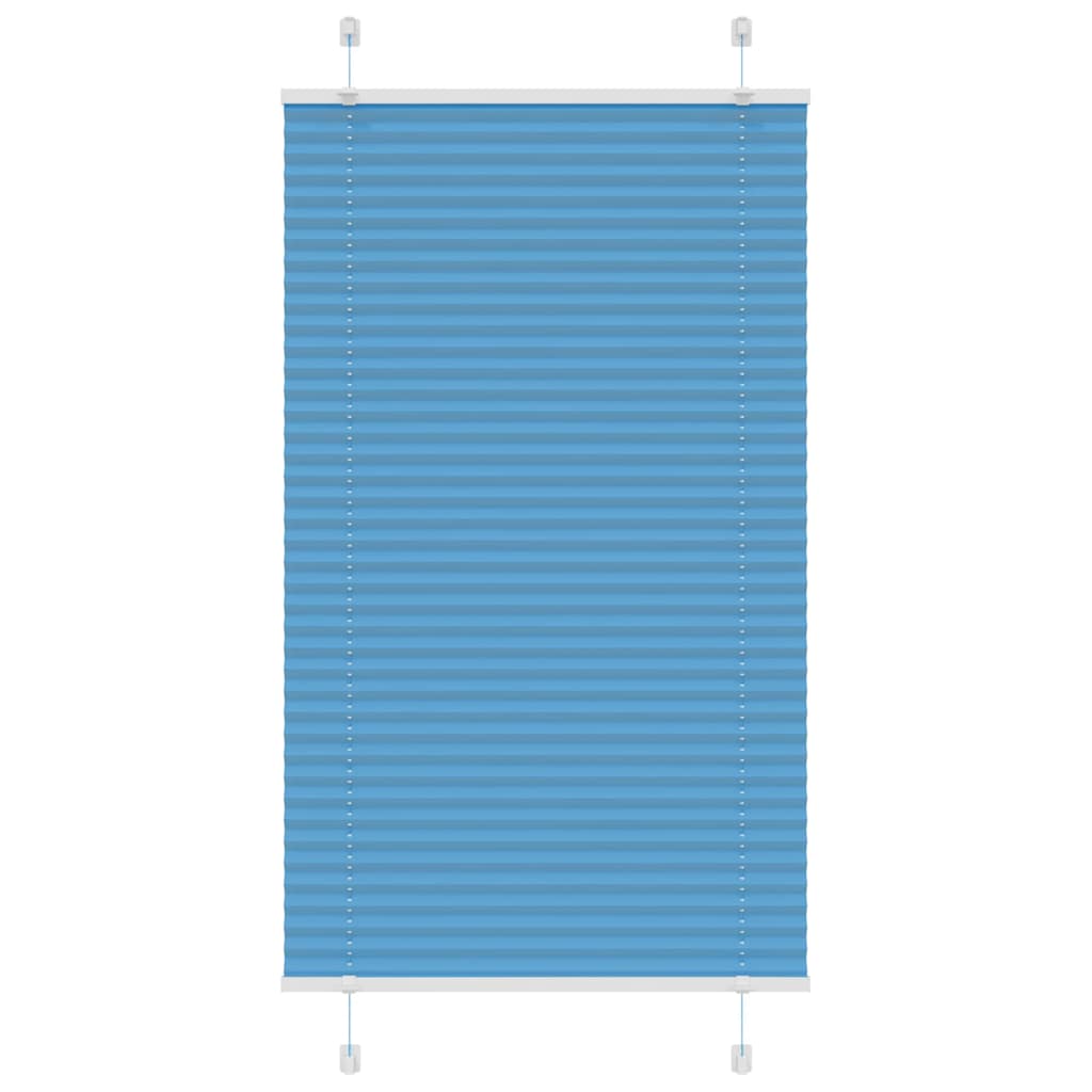Plisirana zavjesa Plava 75x150 cm Širina tkanine 74,4 cm Poliester