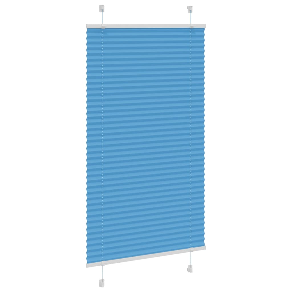 Plisirana zavjesa Plava 75x150 cm Širina tkanine 74,4 cm Poliester