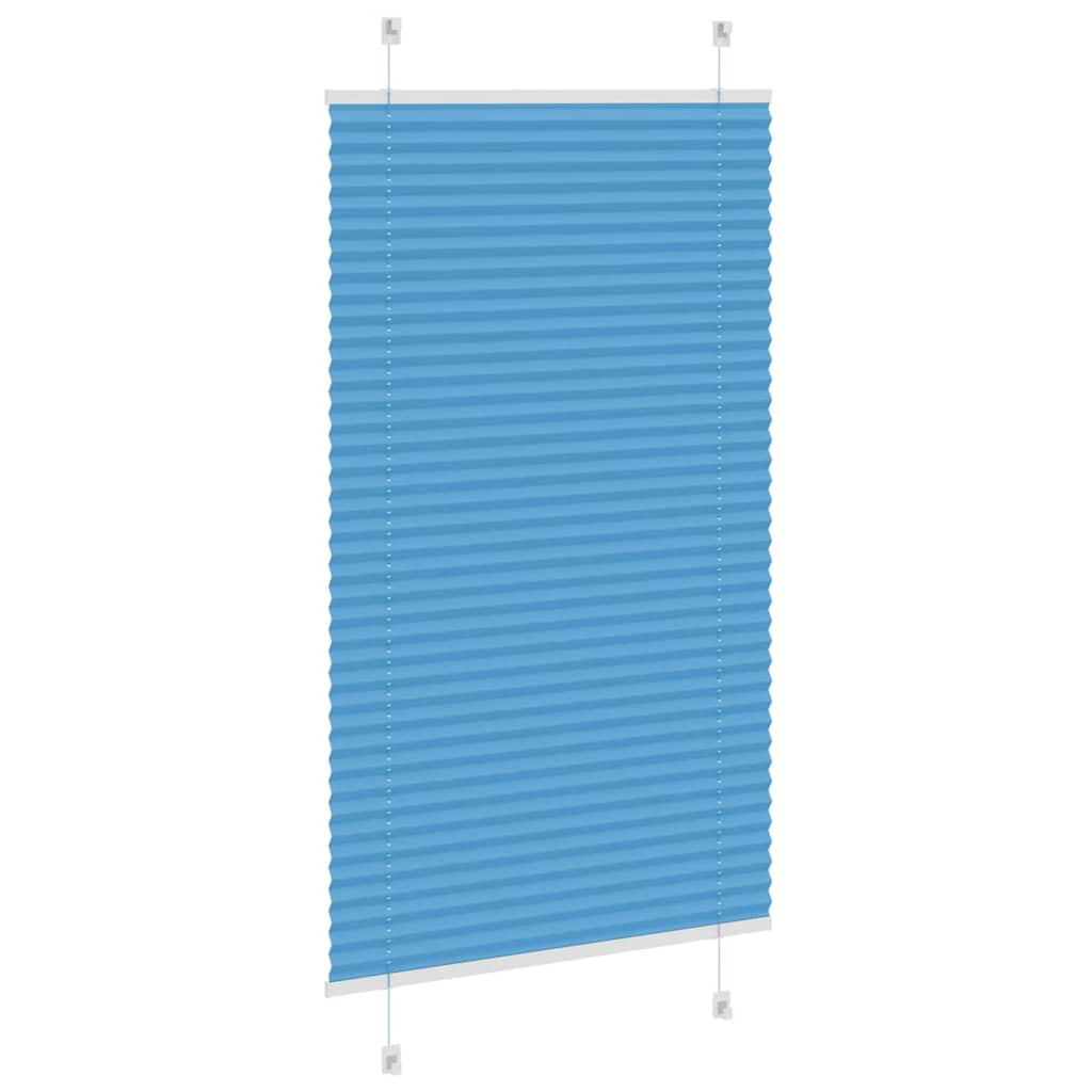 Plisirana zavjesa Plava 75x150 cm Širina tkanine 74,4 cm Poliester
