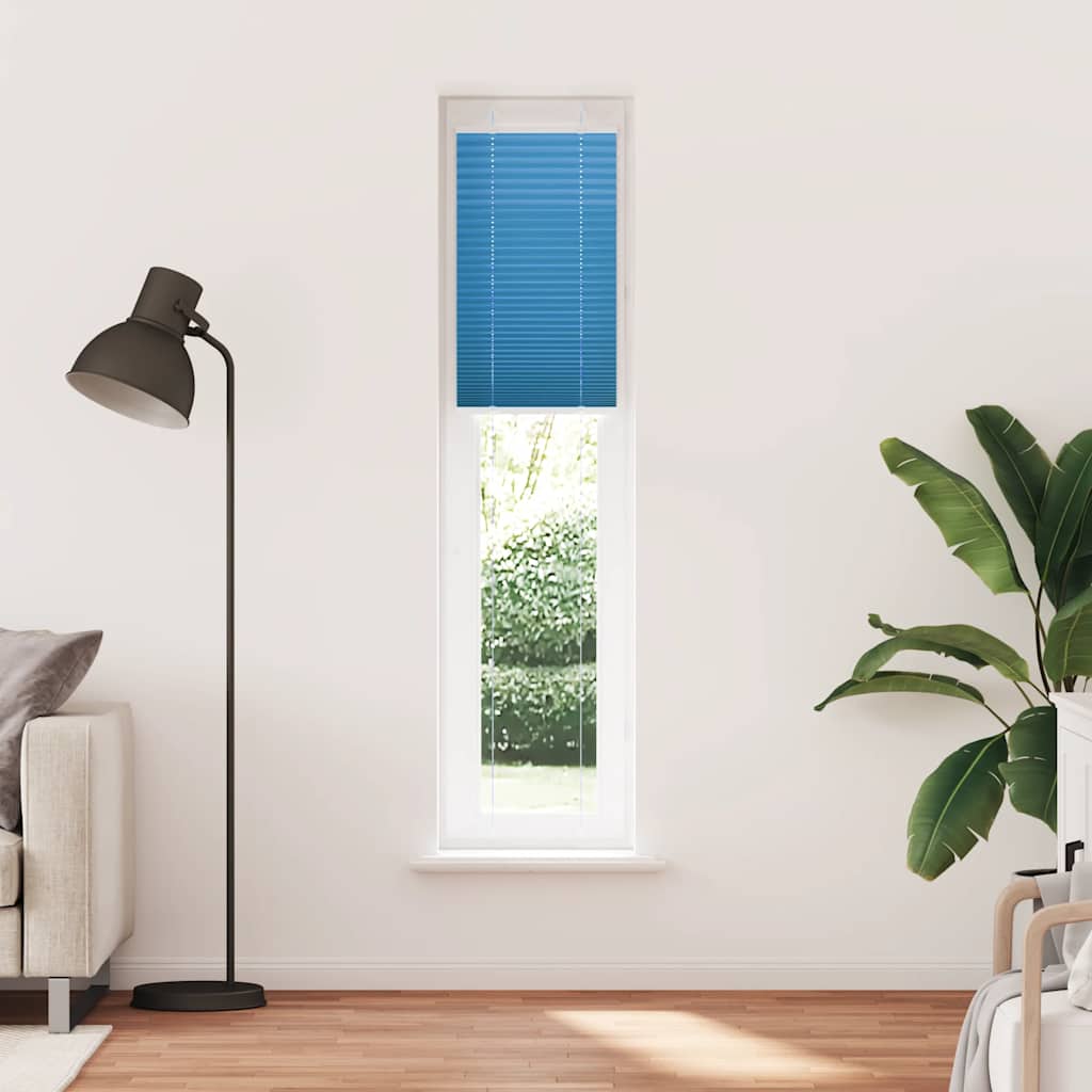 Plisirana zavjesa Plava 40x200 cm Širina tkanine 39,4 cm Poliester
