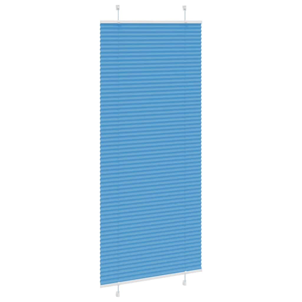 Plisirana zavjesa Plava 85x200 cm Širina tkanine 84,4 cm Poliester