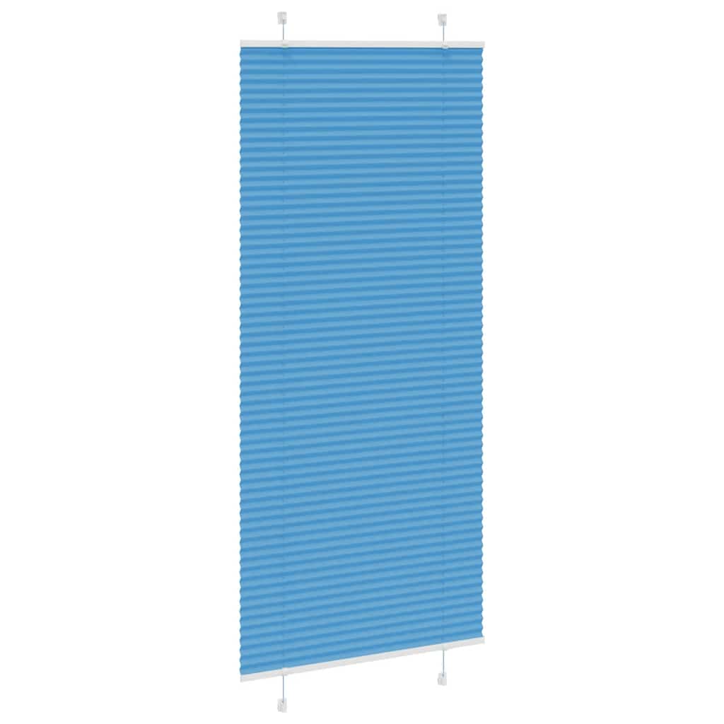 Plisirana zavjesa Plava 95x200 cm Širina tkanine 94,4 cm Poliester