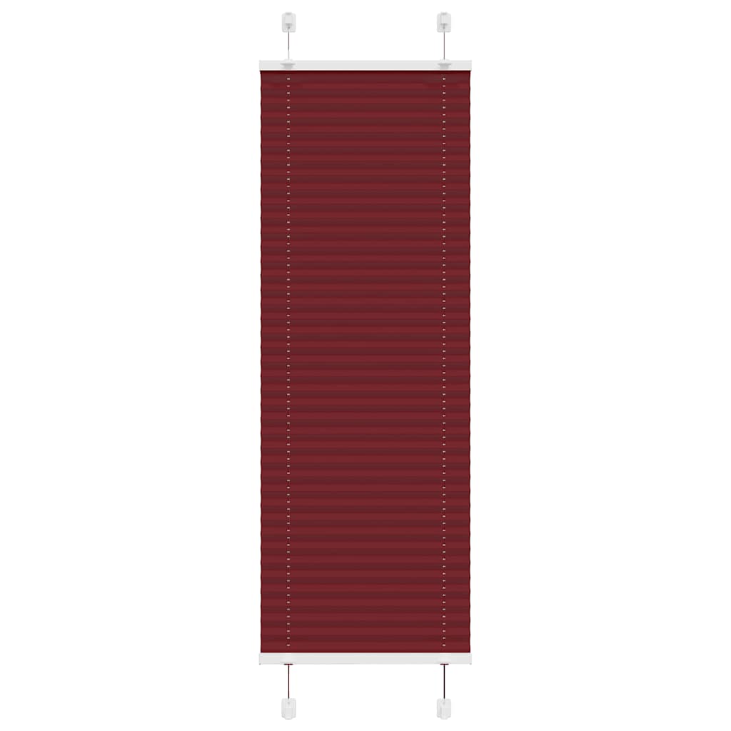 Plisirana zavjesa Bordo crvena 45x100 cm Širina tkanine 44,4 cm Poliester