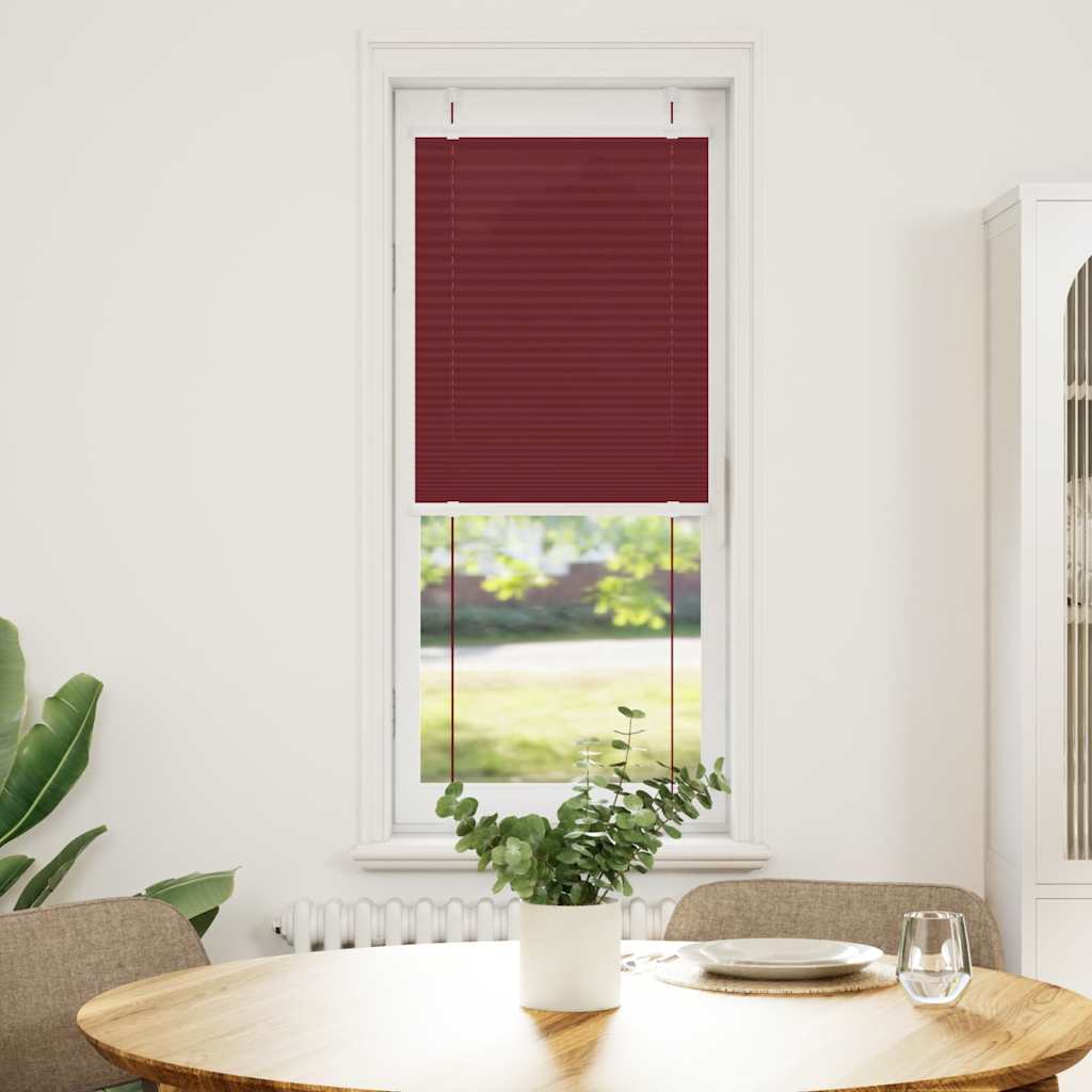 Plisirana zavjesa Bordo crvena 45x100 cm Širina tkanine 44,4 cm Poliester