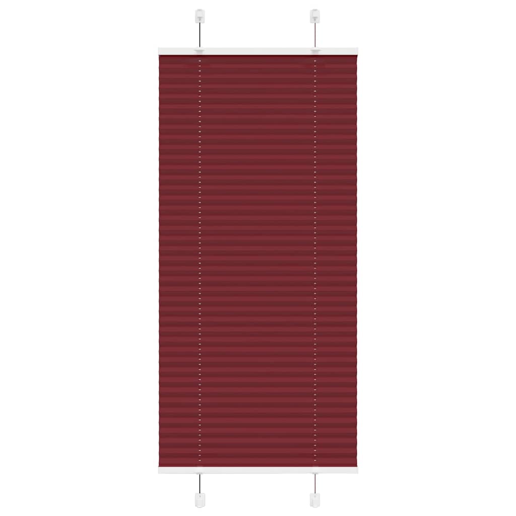 Plisirana zavjesa Bordo crvena 65x100 cm Širina tkanine 64,4 cm Poliester