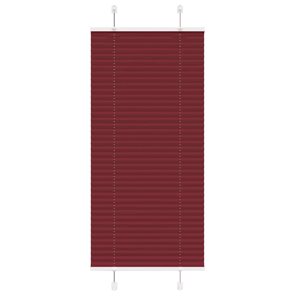 Plisirana zavjesa Bordo crvena 65x150 cm Širina tkanine 64,4 cm Poliester