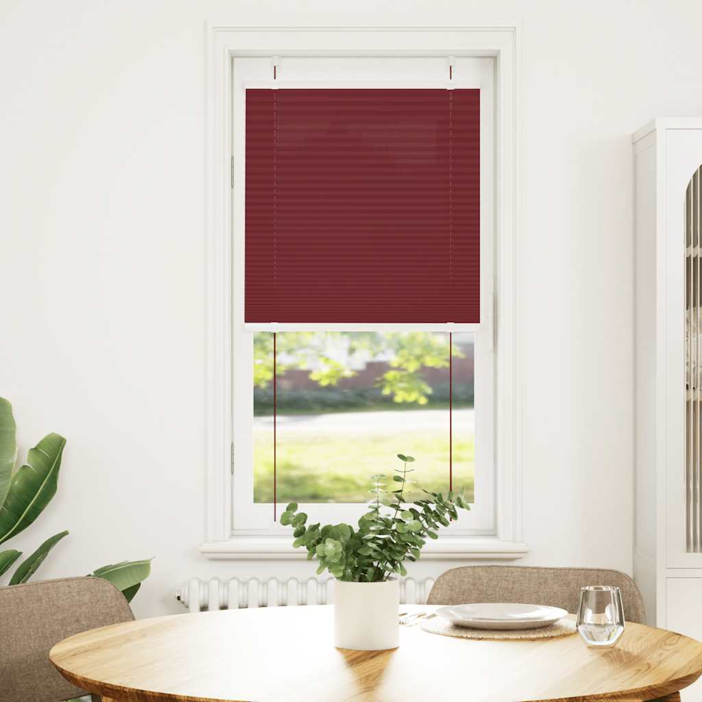 Plisirana zavjesa Bordo crvena 65x150 cm Širina tkanine 64,4 cm Poliester