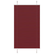 Plisirana roleta Bordeaux crvena 75x150 cm Širina tkanine
