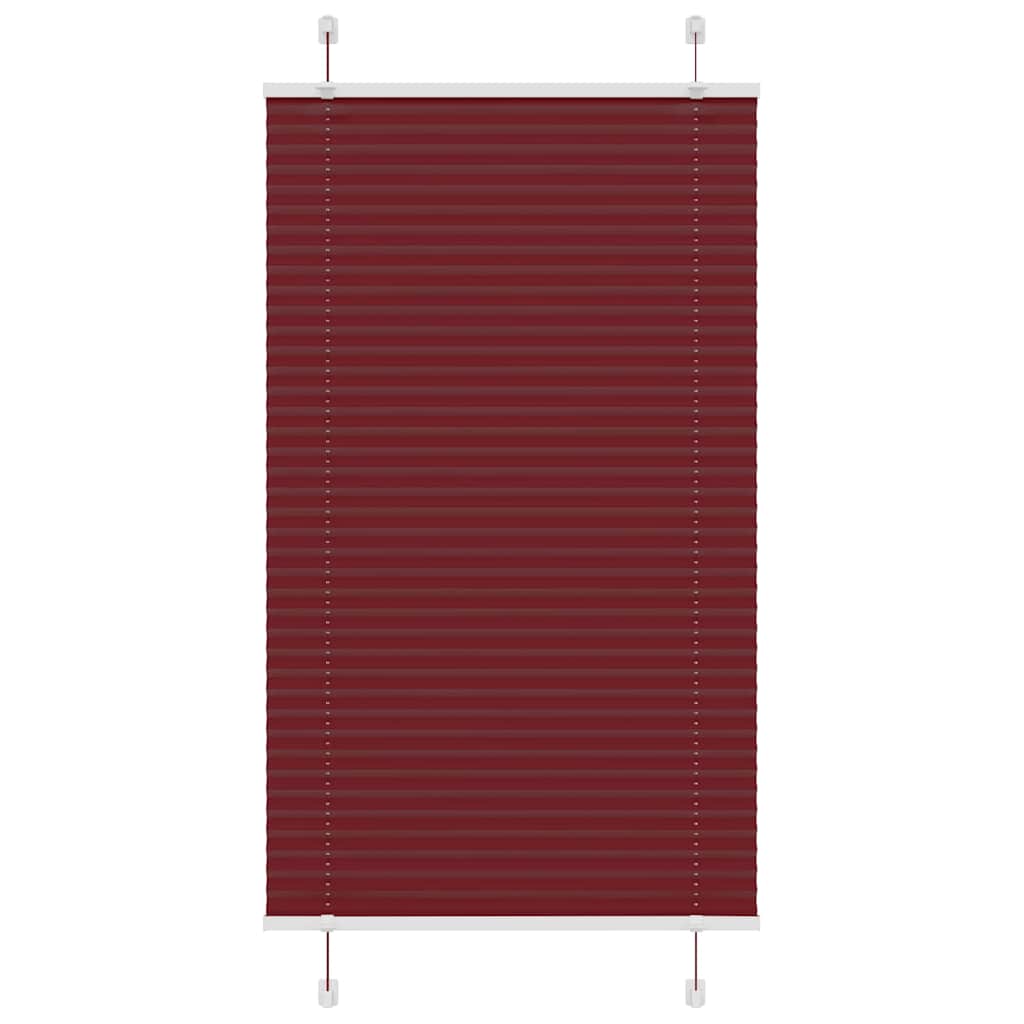 Plisirana roleta Bordeaux crvena 75x150 cm Širina tkanine