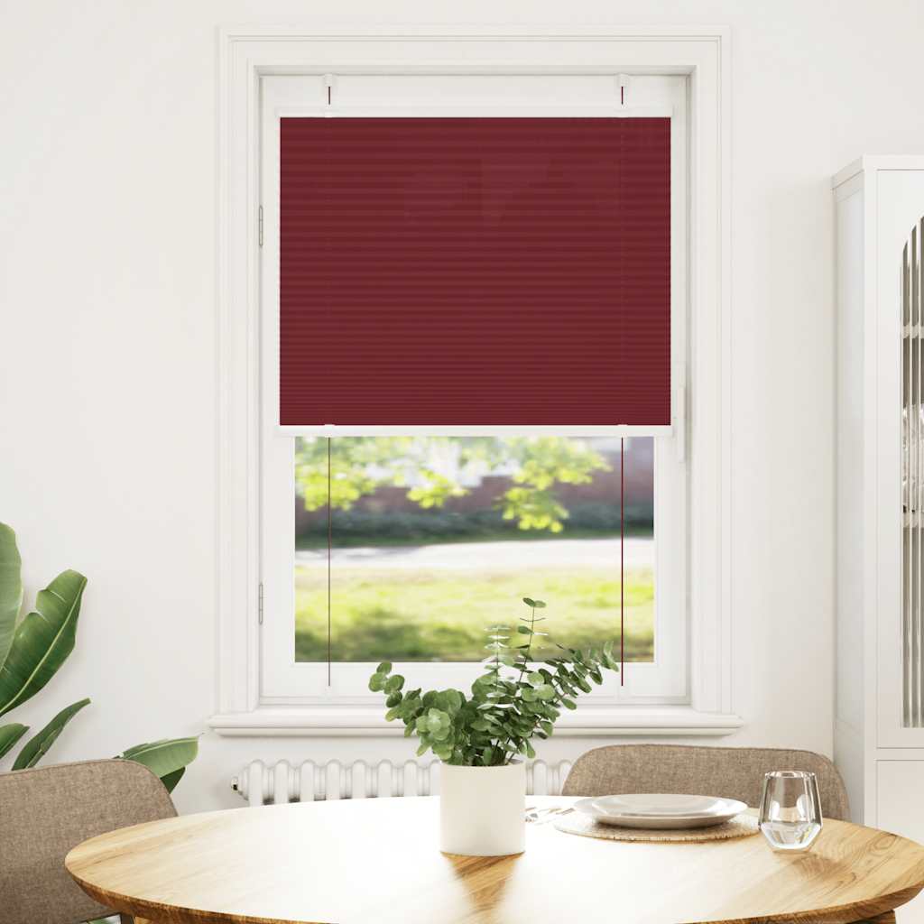 Plisirana roleta Bordeaux crvena 75x150 cm Širina tkanine
