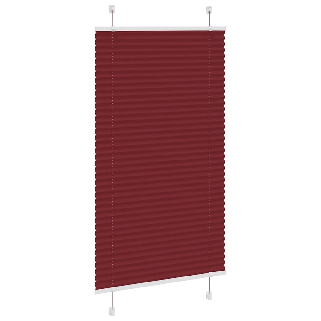 Plisirana roleta Bordeaux crvena 75x150 cm Širina tkanine