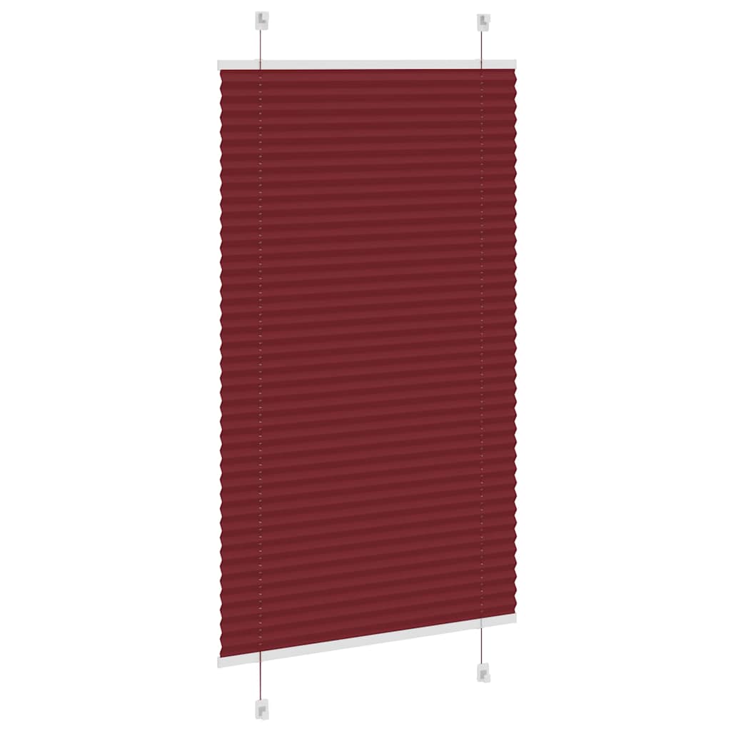 Plisirana roleta Bordeaux crvena 75x150 cm Širina tkanine