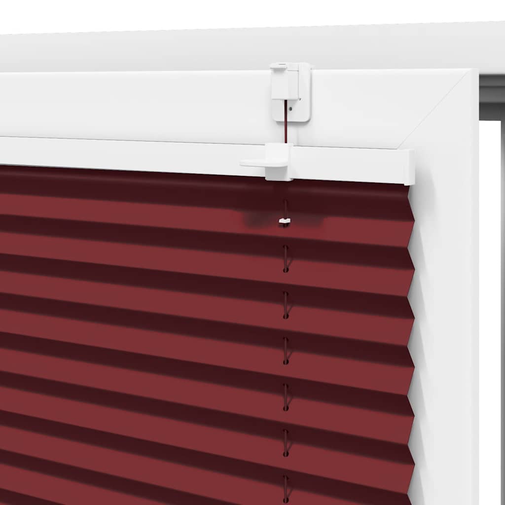 Plisirana roleta Bordeaux crvena 75x150 cm Širina tkanine