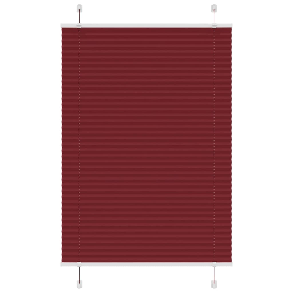 Plisirana roleta Bordeaux crvena 95x150 cm Širina tkanine