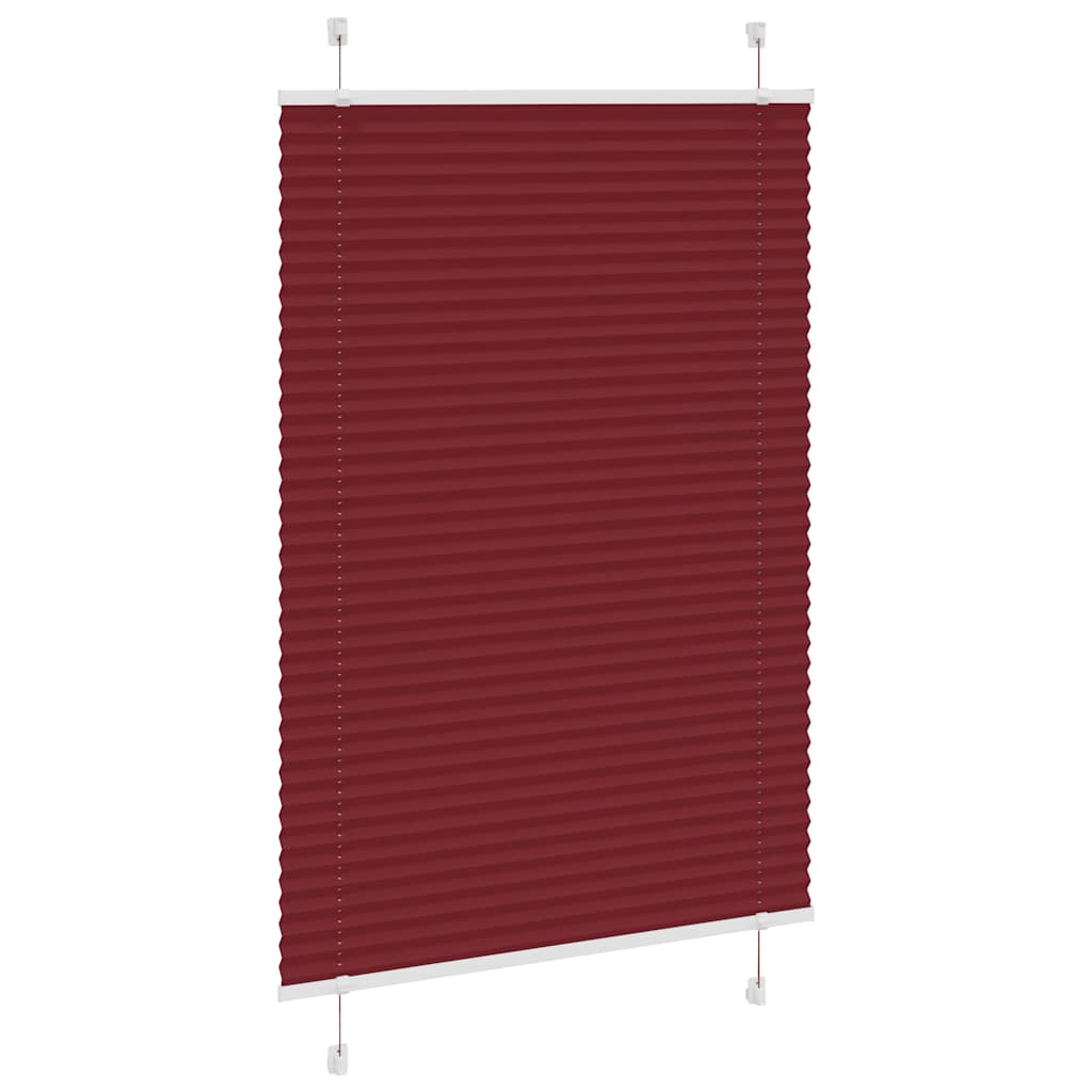Plisirana roleta Bordeaux crvena 100x150 cm Širina tkanine