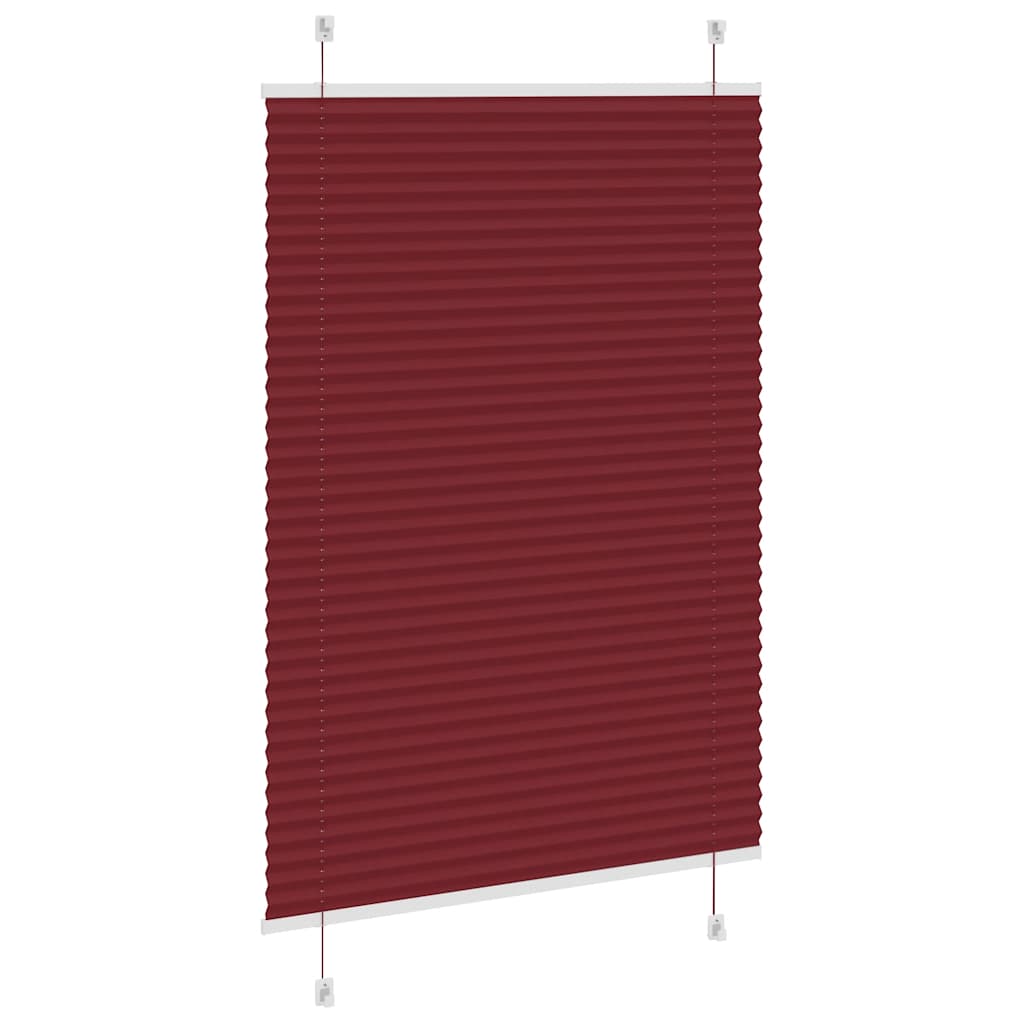 Plisirana roleta Bordeaux crvena 100x150 cm Širina tkanine