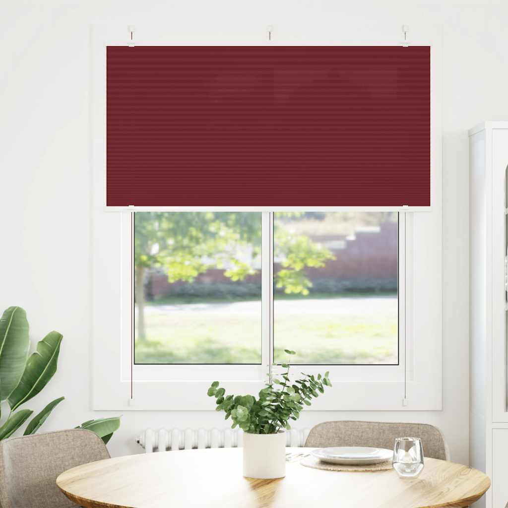 Plisirana roleta Bordeaux crvena 115x150 cm Širina tkanine