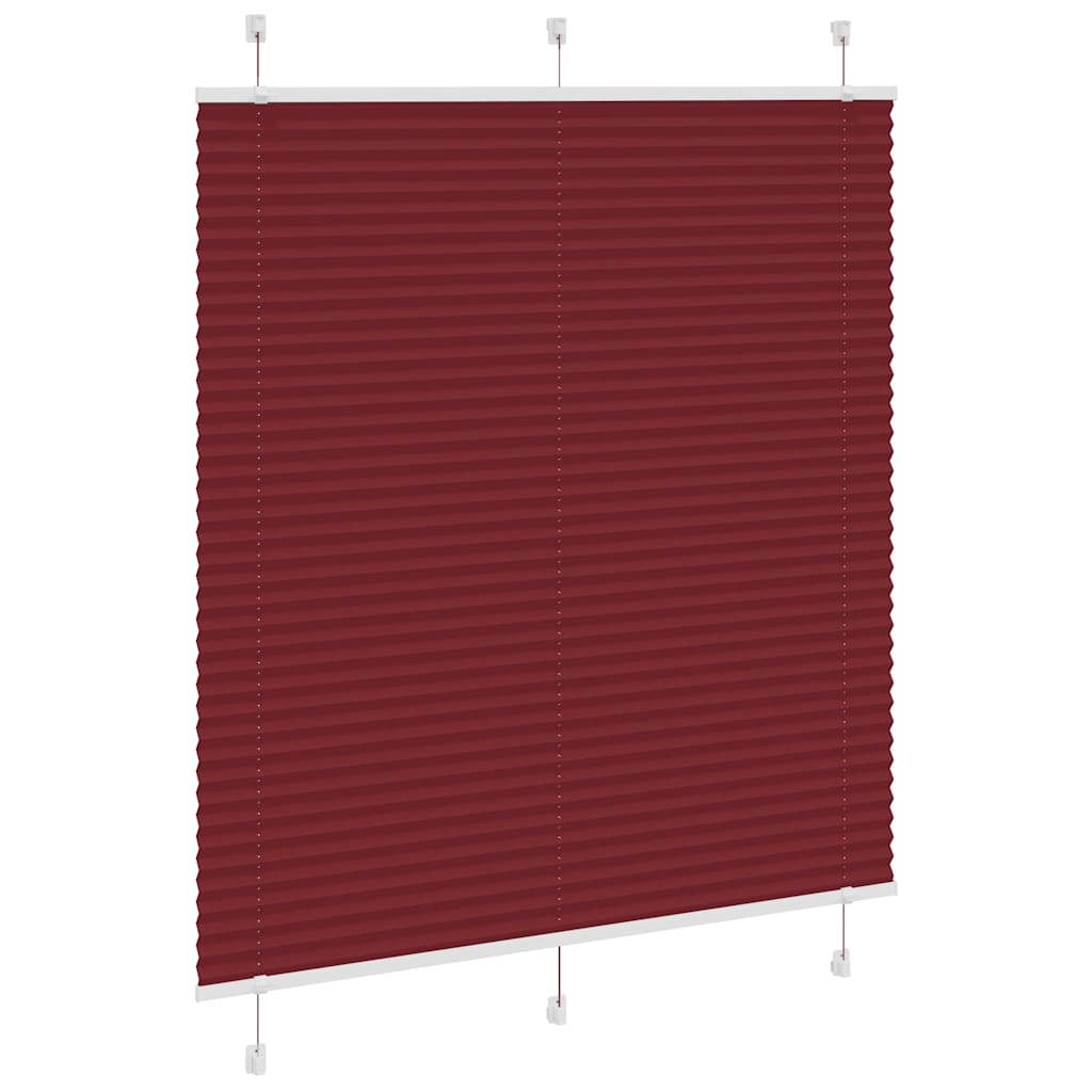 Plisirana roleta Bordeaux crvena 115x150 cm Širina tkanine