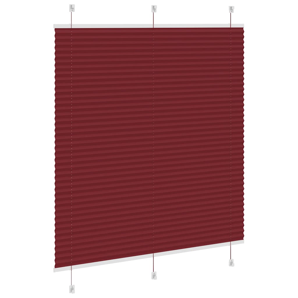 Plisirana roleta Bordeaux crvena 115x150 cm Širina tkanine