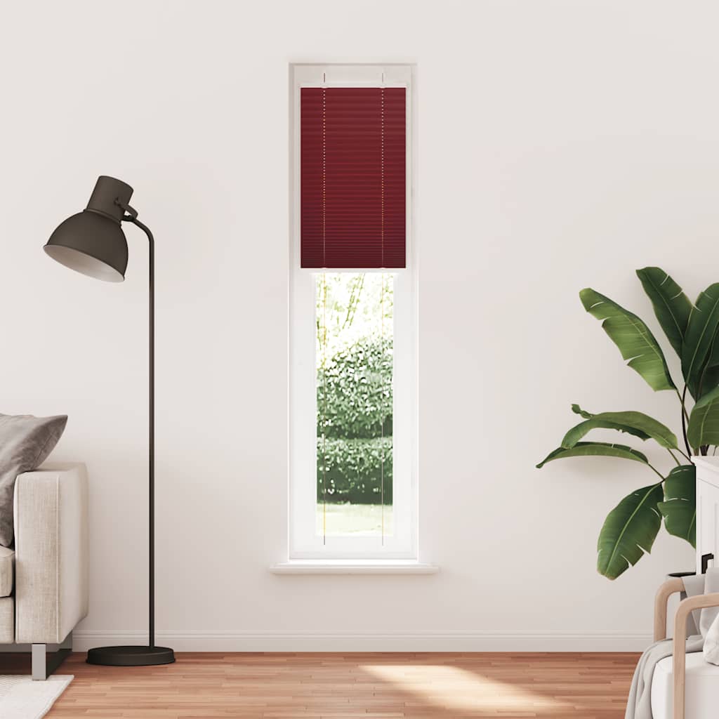 Plisirana zavjesa Bordo crvena 45x200 cm Širina tkanine 44,4 cm Poliester