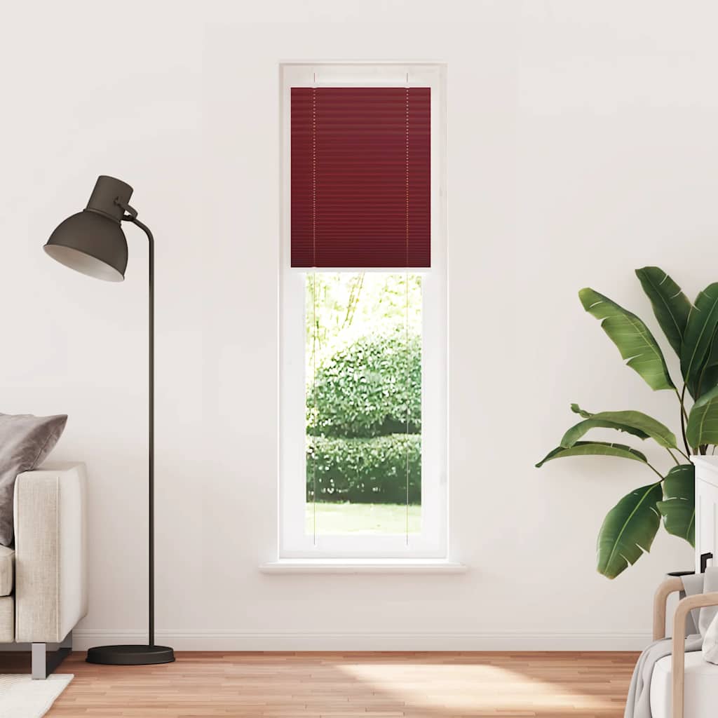 Plisirana zavjesa Bordo crvena 60x200 cm Širina tkanine 59,4 cm Poliester