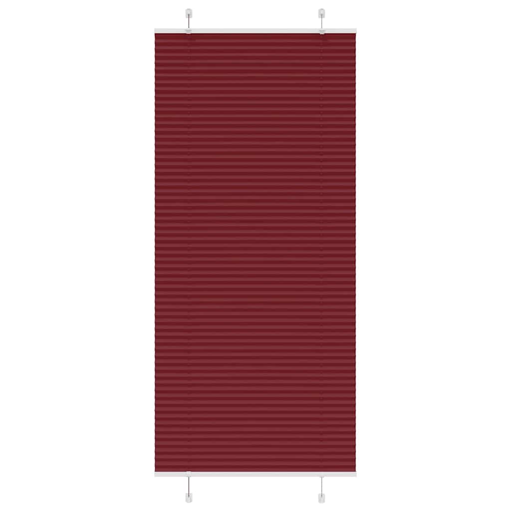 Plisirana zavjesa Bordo crvena 90x200 cm Širina tkanine 89,4 cm Poliester