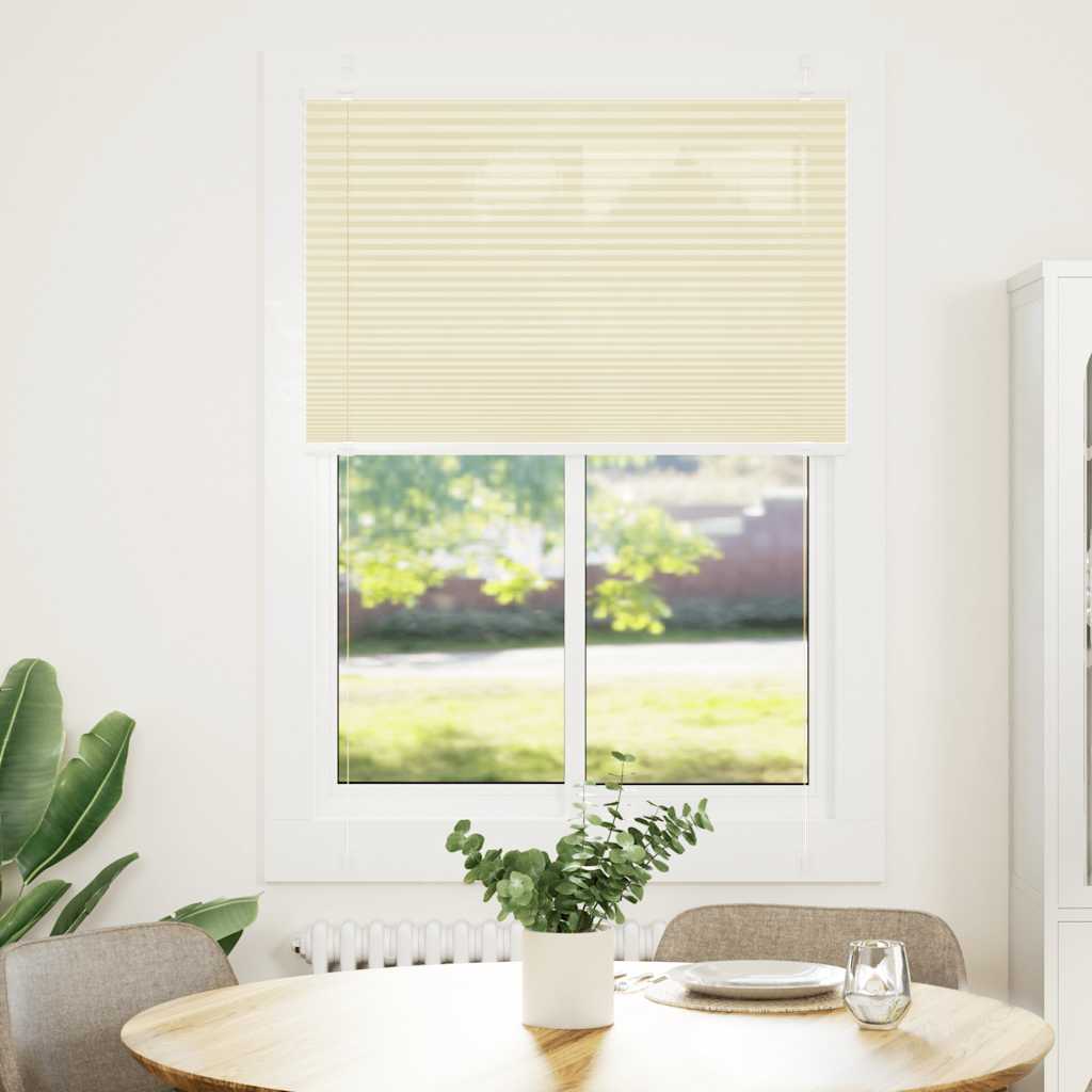 Plisirana roleta krem 85x150 cm širina tkanine 84,4 cm
