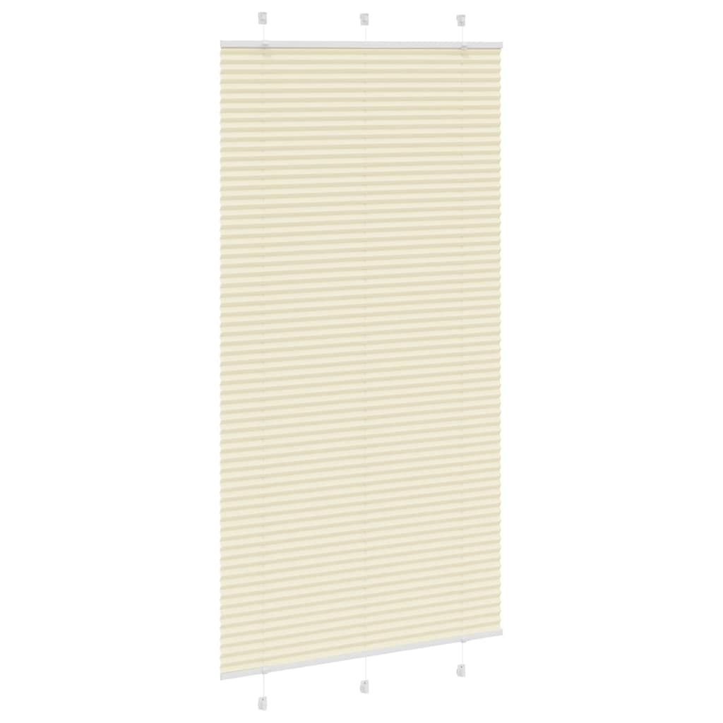 Plisirana zavjesa krem boje 105x200 cm Širina tkanine 104,4 cm Poliester