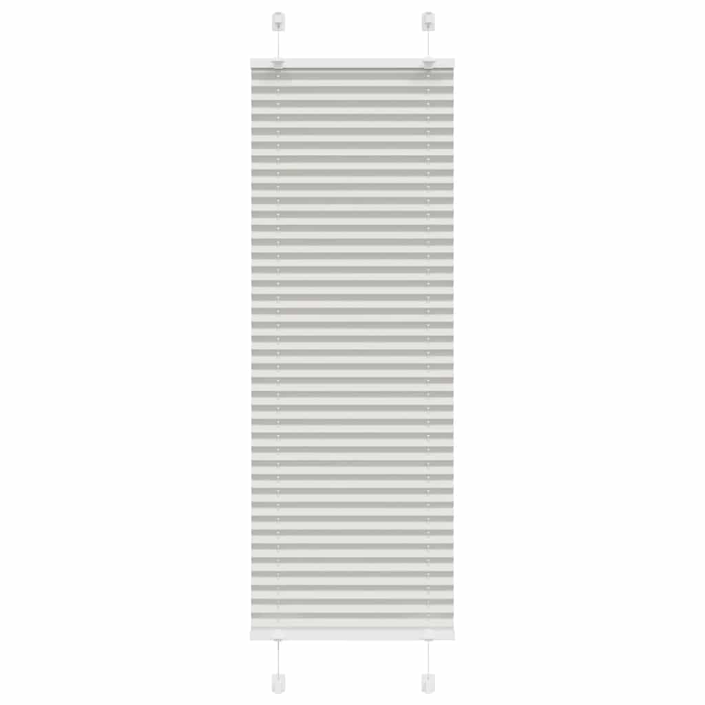 Plisirana roleta svijetlosiva 45x100 cm širina tkanine 44,4 cm