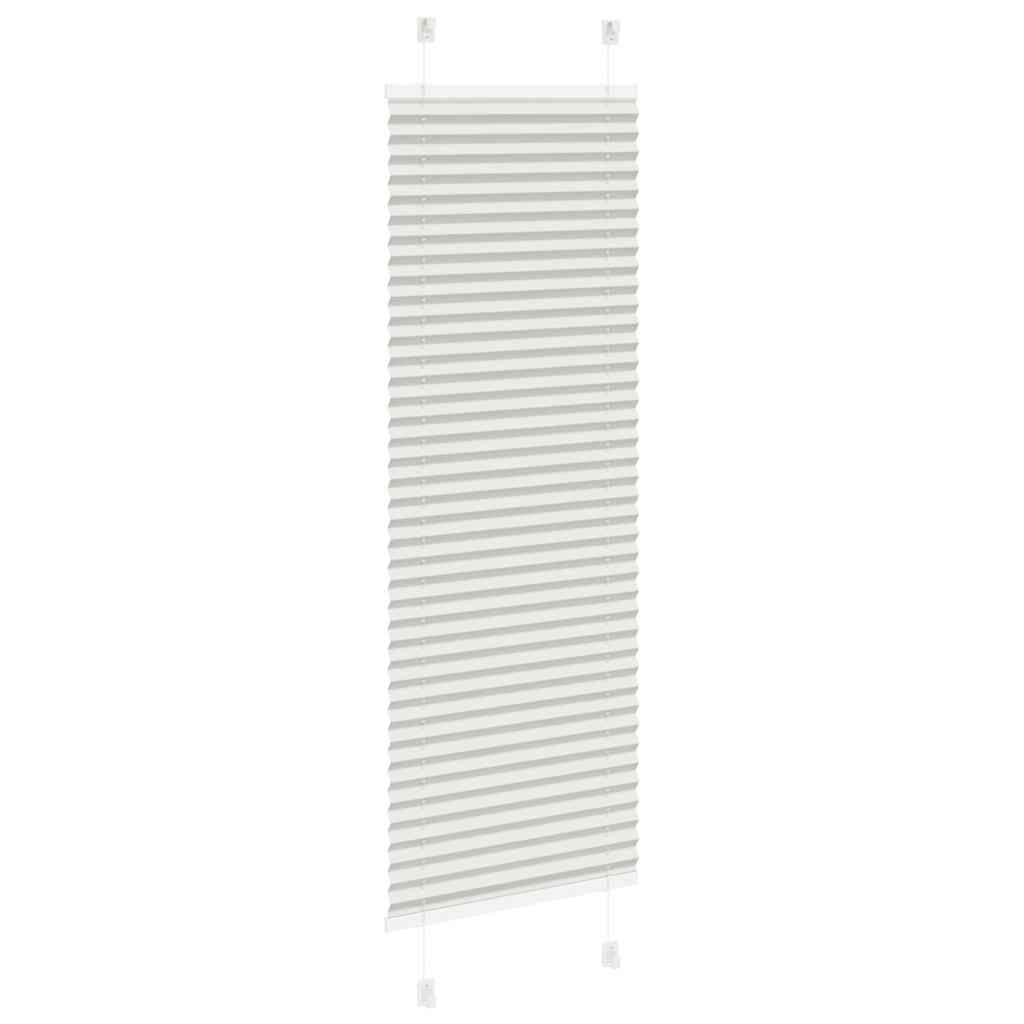 Plisirana roleta svijetlosiva 45x100 cm širina tkanine 44,4 cm