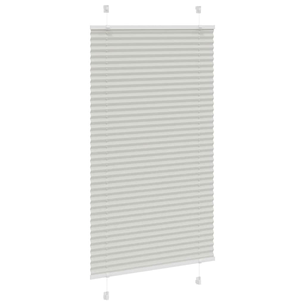 Plisirana roleta svijetlosiva 75x100 cm širina tkanine 74,4 cm